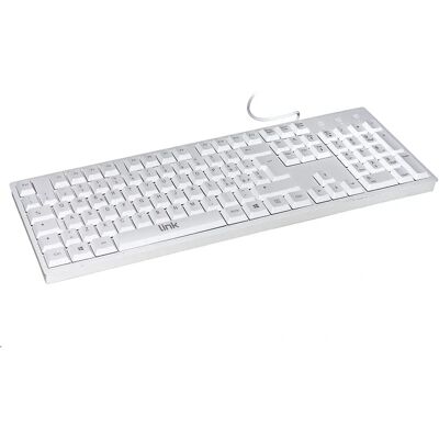 LINK Clavier Italien - 105 Touches Blanc USB LINK Clavier Italien - 105 Touches Blanc USB