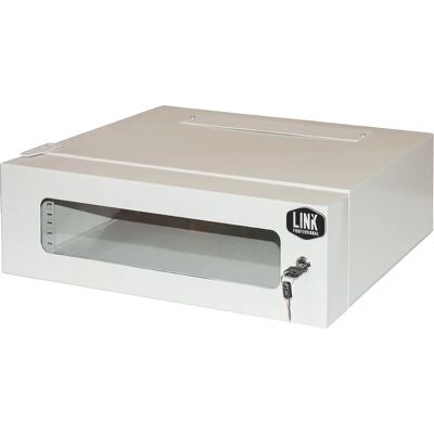Link Accessori LK1903U30 Rack-Schrank - 3U, schlossbar, Stahl, Grau Link Accessori LK1903U30 Rack-Schrank - 3U, schlossbar, Stahl, Grau