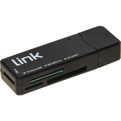 Link Accessori LKCCH04 Kaartlezer - USB 3.2, Zwart Link Accessori LKCCH04 Kaartlezer - USB 3.2, Zwart