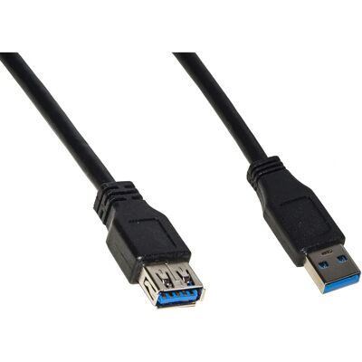 Link Accessori USB förlängningskabel - 1,8m, Svart, USB 3.2 Gen 1 Link Accessori USB förlängningskabel - 1,8m, Svart, USB 3.2 Gen 1