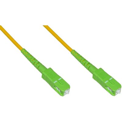 Emmegi LKSCSCAPCS1 - Glasvezelkabel monomode APC SC - 1m Emmegi LKSCSCAPCS1 - Glasvezelkabel monomode APC SC - 1m