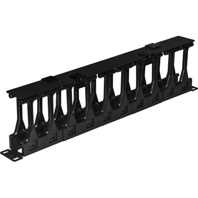 Link Accessories LKORG1UDS kábelkezelő panel - 1U fekete 19" Link Accessories LKORG1UDS kábelkezelő panel - 1U fekete 19"