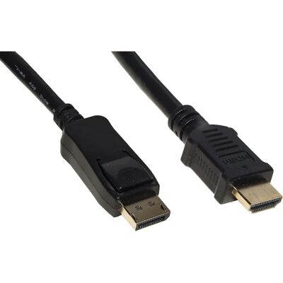 LINK 3m DisplayPort zu HDMI 1.4 Adapter - Schwarz LINK 3m DisplayPort zu HDMI 1.4 Adapter - Schwarz