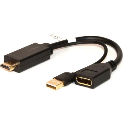 Link Accessori LKADAT202 Videokabeladapter - HDMI DisplayPort 4K Link Accessori LKADAT202 Videokabeladapter - HDMI DisplayPort 4K