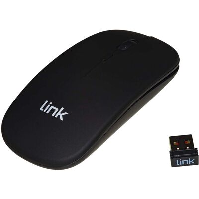 LINK Wireless Mouse 1600 Dpi Black - Wireless Mouse LINK Wireless Mouse 1600 Dpi Black - Wireless Mouse
