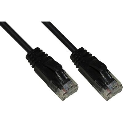 Emmegi Ricambi LK6U020BLS - Netwerkkabel Cat6 UTP - Zwart - Slank Emmegi Ricambi LK6U020BLS - Netwerkkabel Cat6 UTP - Zwart - Slank