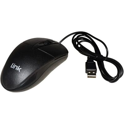 LINK Lkmos35 Maus Optisch USB 3-Tasten Schwarz LINK Lkmos35 Maus Optisch USB 3-Tasten Schwarz