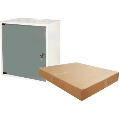 Link Accessori LK1912U40E Wandmontierter 12U Rack in Grau - Schrank Link Accessori LK1912U40E Wandmontierter 12U Rack in Grau - Schrank