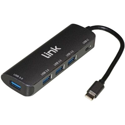 Samsung USB-C Hub 4 Poorten Snelle Opladen MacBook PC Samsung USB-C Hub 4 Poorten Snelle Opladen MacBook PC