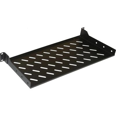Schwarze Stahl 19" Rack-Regal - Unterstützt Netzwerkgeräte Schwarze Stahl 19" Rack-Regal - Unterstützt Netzwerkgeräte
