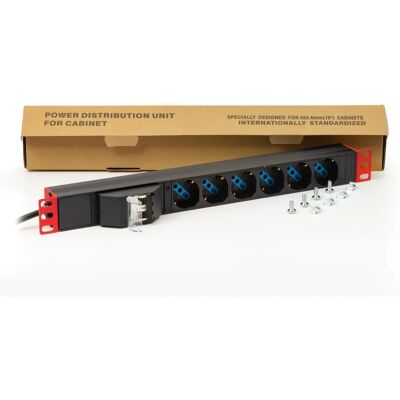 LINK Regleta LK10050LR - Regleta, Rojo, 6 Tomas, Rack 19'' LINK Regleta LK10050LR - Regleta, Rojo, 6 Tomas, Rack 19''