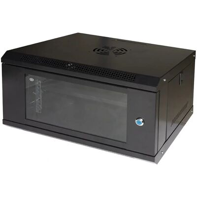 Link Wandmontage-Netzwerkschrank - 19'' Schwarz 6U Reversible Tür Link Wandmontage-Netzwerkschrank - 19'' Schwarz 6U Reversible Tür
