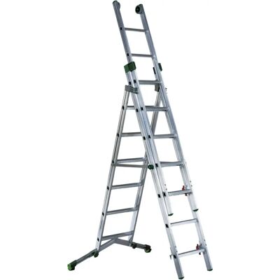 Facal Mehrzweckleiter SUPERPRIMA 3-teilig 6+7+7 Sprossen - Leiter Facal Mehrzweckleiter SUPERPRIMA 3-teilig 6+7+7 Sprossen - Leiter
