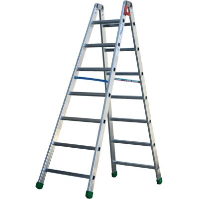 Escalera extensible de aluminio FACAL de 7 peldaños Escalera extensible de aluminio FACAL de 7 peldaños