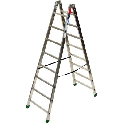 FACAL Modell S600 - Beidseitige Aluminiumleiter 2,15m - Leiter FACAL Modell S600 - Beidseitige Aluminiumleiter 2,15m - Leiter