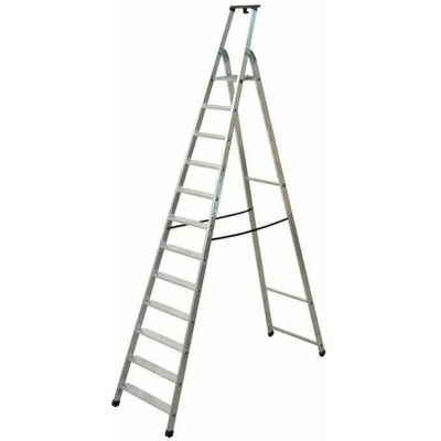 FACAL Aluminiumleiter mit 12 Stufen - Sicher & Robust FACAL Aluminiumleiter mit 12 Stufen - Sicher & Robust