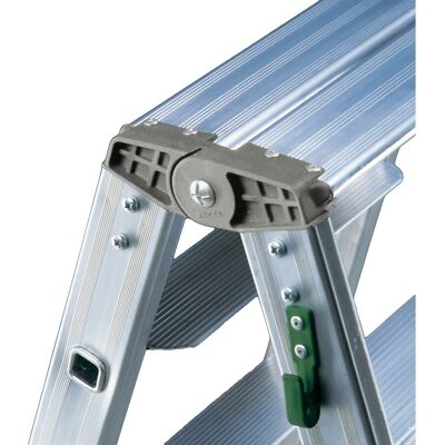 FACAL Doppelte Stehleiter - Professionell Aluminium 3-Stufen Plattform EN131 FACAL Doppelte Stehleiter - Professionell Aluminium 3-Stufen Plattform EN131