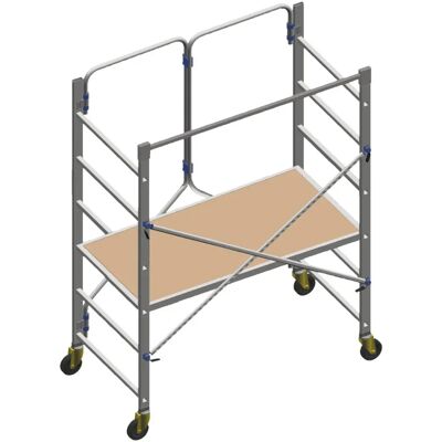 Facal Modèle - Échafaudage en aluminium avec 2 plates-formes - Pliant - Publicité Facal Modèle - Échafaudage en aluminium avec 2 plates-formes - Pliant - Publicité