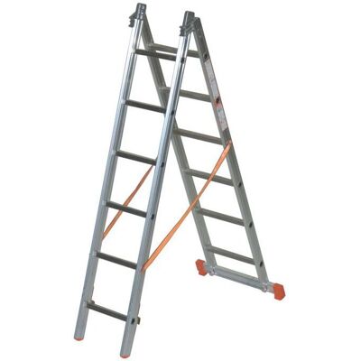 Facal GENIA S300 Aluminium Teleskopleiter - 2x6 Sprossen Facal GENIA S300 Aluminium Teleskopleiter - 2x6 Sprossen