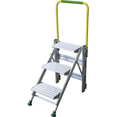 Escalera plegable ligera de aluminio Kaiserkraft - Escalera de peldaños Escalera plegable ligera de aluminio Kaiserkraft - Escalera de peldaños
