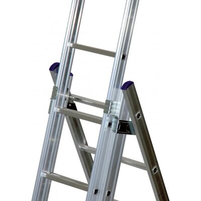 FACAL Aluminiumleiter N°3x 8 h max cm. 510 - Aluminium-Treppenset 3 Elemente FACAL Aluminiumleiter N°3x 8 h max cm. 510 - Aluminium-Treppenset 3 Elemente