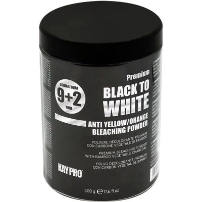 Pudra decolorant Kaypro Black to White - 11 niveluri - Degradare păr Pudra decolorant Kaypro Black to White - 11 niveluri - Degradare păr