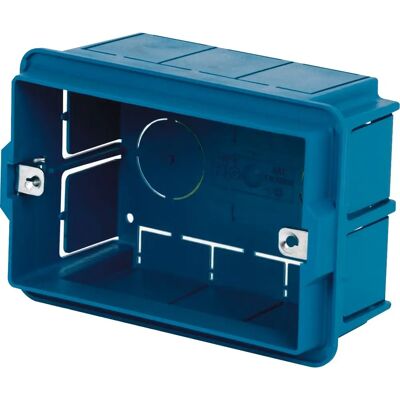Scatola elettrica da incasso FAEG 3 moduli - Blu - Resistente agli urti Scatola elettrica da incasso FAEG 3 moduli - Blu - Resistente agli urti