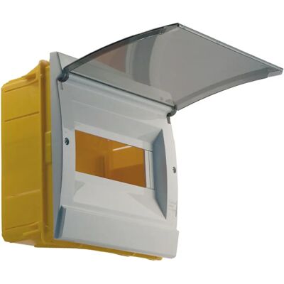 FAEG Centralino 4 Moduli - Cornice bianca, portello fumè FAEG Centralino 4 Moduli - Cornice bianca, portello fumè