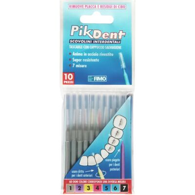 Spazzolini interdentali PikDent - 0,4mm Grigio 10 pezzi Spazzolini interdentali PikDent - 0,4mm Grigio 10 pezzi