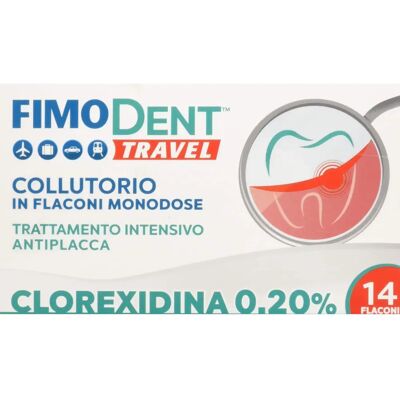 Collutorio da Viaggio Fimodent - Clorexidina 0,20% - 14 Monodose Collutorio da Viaggio Fimodent - Clorexidina 0,20% - 14 Monodose