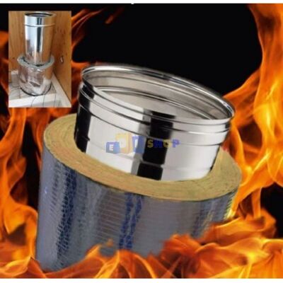 ISO-MBM Passaggio tetto in legno DN 130 mm - Resistente al fuoco, Ventilato ISO-MBM Passaggio tetto in legno DN 130 mm - Resistente al fuoco, Ventilato