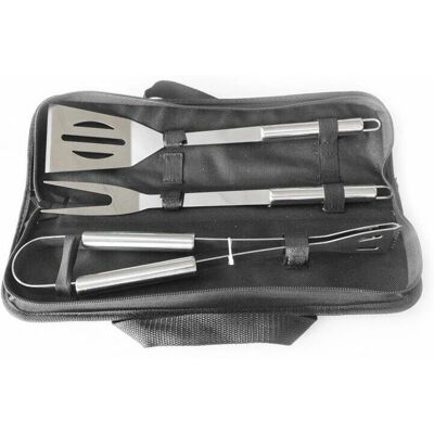 Ensemble de Barbecue MBM 3 Outils Acier Inox - Publicité Ensemble de Barbecue MBM 3 Outils Acier Inox - Publicité