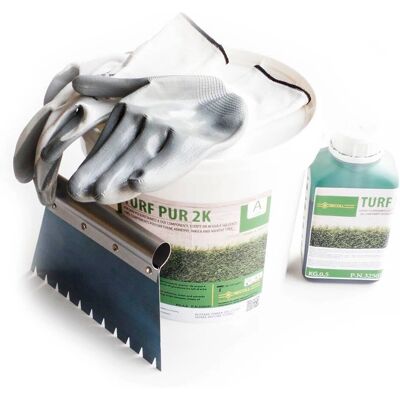 Kit de Colle Gazon Synthétique Evergreen Bicomposant - Tapis de Jardin - Publicité Kit de Colle Gazon Synthétique Evergreen Bicomposant - Tapis de Jardin - Publicité