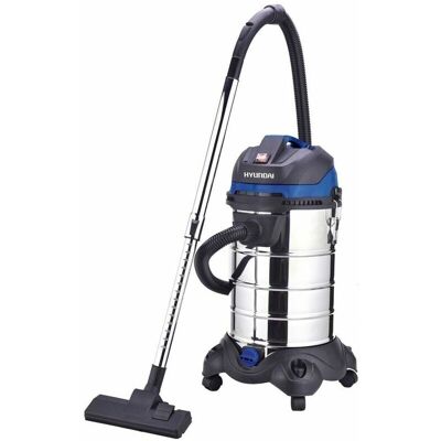 Hyundai Inox 30L Aspiratore Industriale - 1200W, Liquidi & Solidi Hyundai Inox 30L Aspiratore Industriale - 1200W, Liquidi & Solidi