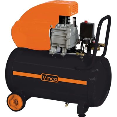 Vinco FDL50 Compressore aria 50L - 2 HP, Lubrificato, Portatile Vinco FDL50 Compressore aria 50L - 2 HP, Lubrificato, Portatile