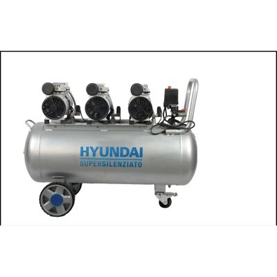 Hyundai 3X4J-750-100L - Compressore d'Aria Silenzioso - 100 L Hyundai 3X4J-750-100L - Compressore d'Aria Silenzioso - 100 L