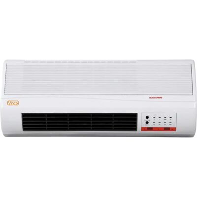 Vinco 70328 Riscaldatore elettrico da parete con telecomando e timer - 2000W Vinco 70328 Riscaldatore elettrico da parete con telecomando e timer - 2000W