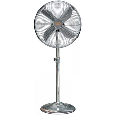 Ventilatore Vinco regolabile in altezza - 50cm, cromato, 90W Ventilatore Vinco regolabile in altezza - 50cm, cromato, 90W
