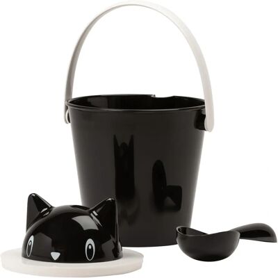 Pojemnik dla Kotów United Pets Crick - 20cm Czarny - Podajnik Jedzenia Pojemnik dla Kotów United Pets Crick - 20cm Czarny - Podajnik Jedzenia