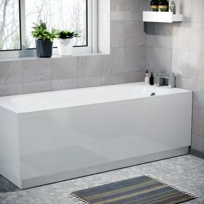 Nes Home - White 1800mm PVC Front Bath Panel - Bath Panel Nes Home - White 1800mm PVC Front Bath Panel - Bath Panel