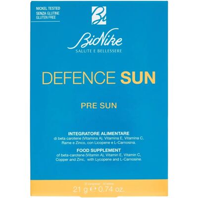 Bionike Defence Sun Integratore alimentare - Beta-carotene, vitamine C, E Bionike Defence Sun Integratore alimentare - Beta-carotene, vitamine C, E