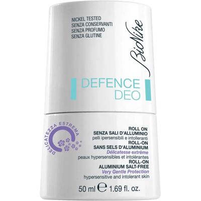 BioNike Defence Deo déodorant roll-on sans sels d'aluminium pour peaux sensibles 48h 50 ml - Publicité BioNike Defence Deo déodorant roll-on sans sels d'aluminium pour peaux sensibles 48h 50 ml - Publicité