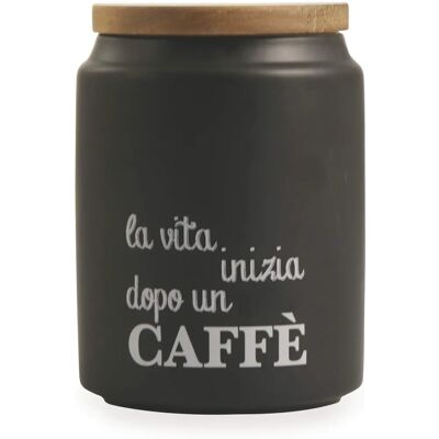 Kaffeburk Villa d'Este Home Tivoli - Bambulock, 850ml, Svart Kaffeburk Villa d'Este Home Tivoli - Bambulock, 850ml, Svart