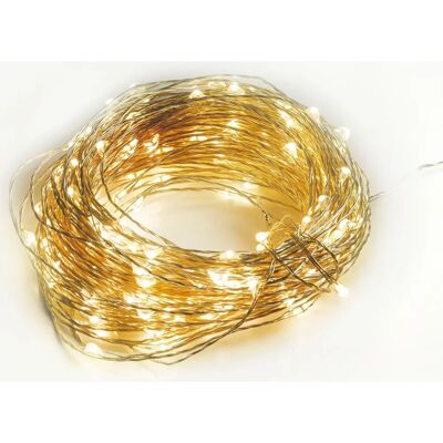 Salone SRL Cable de Cobre 300 Micro LED Exterior - Luces de Cadena Salone SRL Cable de Cobre 300 Micro LED Exterior - Luces de Cadena