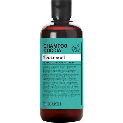 Shampoo e doccia famiglia con olio di tea tree Bioearth Shampoo e doccia famiglia con olio di tea tree Bioearth