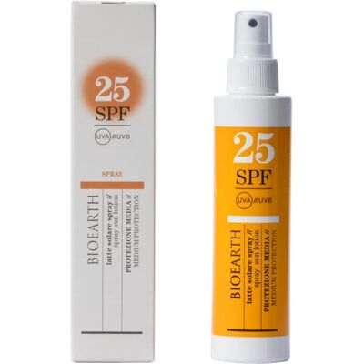 Bioearth Spray de Protection Solaire SPF 25 - Publicité Bioearth Spray de Protection Solaire SPF 25 - Publicité