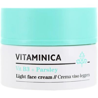 Crema Viso Vitaminica Bioearth - Leggera, Purificante, B3 + Prezzemolo Crema Viso Vitaminica Bioearth - Leggera, Purificante, B3 + Prezzemolo