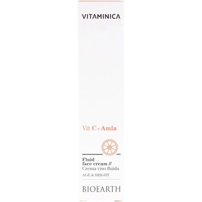 Bioearth Vitaminica - Crema Viso Fluida Vit. C + Amla - Crema Viso Bioearth Vitaminica - Crema Viso Fluida Vit. C + Amla - Crema Viso