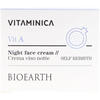 Bioearth Vitaminica Crème de Nuit - Régénère et Illumine - Publicité Bioearth Vitaminica Crème de Nuit - Régénère et Illumine - Publicité