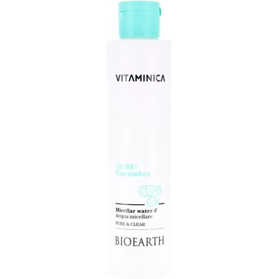 Bioearth Vitaminica Niacinamide Concombre - Nettoyant visage - Publicité Bioearth Vitaminica Niacinamide Concombre - Nettoyant visage - Publicité